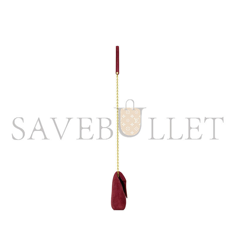 YSL CASSANDRE CHAIN POUCH IN SUEDE 819271 (19*12*3cm)